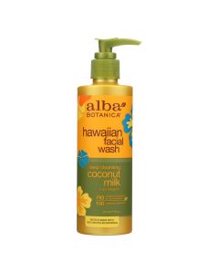 Alba Botanica - Hawaiian Facial Wash Coconut Milk - 8 fl oz
