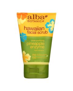 Alba Botanica - Hawaiian Pineapple Enzyme Facial Scrub - 4 fl oz