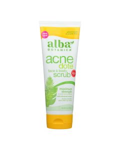 Alba Botanica - Natural Acnedote Face and Body Scrub - 8 fl oz