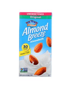 Almond Breeze - Almond Milk - Unsweetened Original - Case of 8 - 64 fl oz.