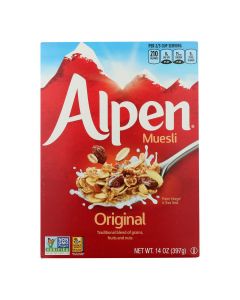 Alpen Original Muesli Cereal - Case of 12 - 14 oz.