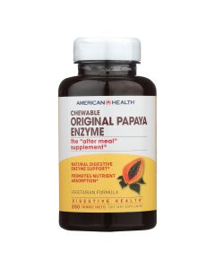 American Health - Original Papaya Enzyme Chewable - 250 Tablets
