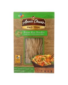 Annie Chun's Pad Thai Brown Rice Noodles - Case of 6 - 8 oz.