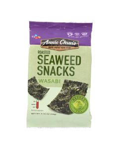 Annie Chun's Seaweed Snacks Roasted Wasabi - Case of 12 - 0.35 oz.