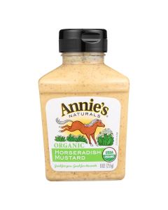 Annie's Naturals Organic Horseradish Mustard - Case of 12 - 9 oz.