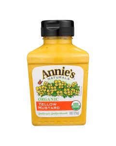 Annie's Naturals Organic Yellow Mustard - Case of 12 - 9 oz.