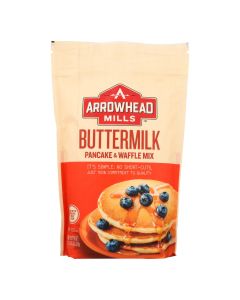 Arrowhead Mills - Organic Buttermilk Pancake and Waffle - Mix - Case of 6 - 26 oz.