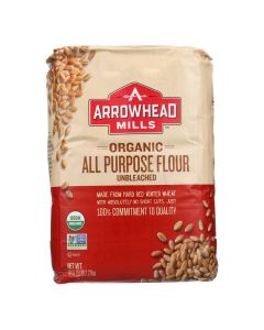 Arrowhead Mills - Organic Enriched Unbleached White Flour - Case of 8 - 5