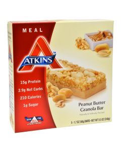 Atkins Advantage Bar Peanut Butter Granola - 5 Bars