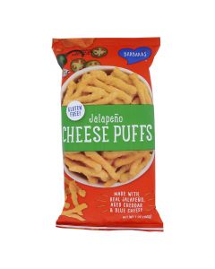 Barbara's Bakery - Cheese Puffs - Jalapeno - Case of 12 - 7 oz.