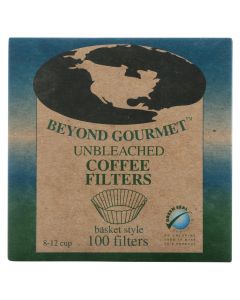 Beyond Gourmet Coffee Filters - Basket - Unbleached - 100 Count