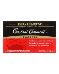 Bigelow Tea Constant Comment Black Tea - Case of 6 - 20 Bags
