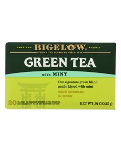 Bigelow Tea Green Tea - with Mint - Case of 6 - 20 BAG