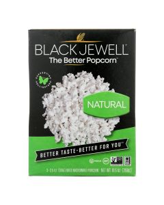 Black Jewell Microwave Popcorn - Natural - Case of 6 - 10.5 oz.