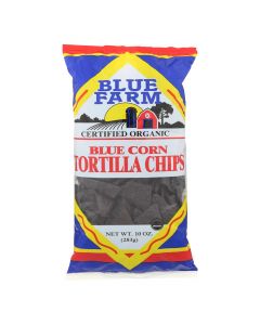 Blue Farm - Organic Blue Corn Tortilla Chips - Case of 12 - 10 oz