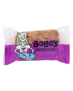 Bobo's Oat Bars - All Natural - Cinnamon Raisin - 3 oz Bars - Case of 12