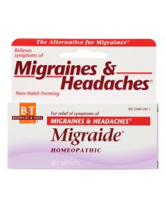 Boericke and Tafel - Migraide - 40 Tablets