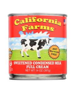 California Farms Sweetened Condensed Milk - Case of 24 - 14 Fl oz.