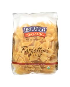 Delallo - Organic Farfalloni Pasta - Case of 16 - 1 lb.