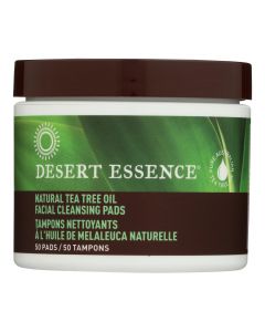 Desert Essence - Natural Tea Tree Oil Facial Cleansing Pads - Original - 50 Pads