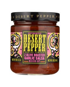 Desert Pepper Trading - Salsa - Two Olive Roasted Garlic - Case of 6 - 16 oz.
