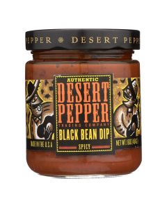 Desert Pepper Trading - Spicy Black Bean Dip - Case of 6 - 16 oz.