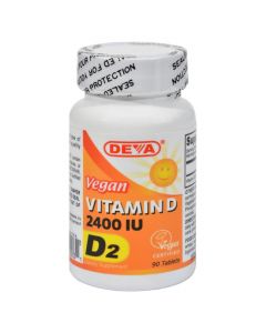 Deva Vegan Vitamins - Vitamin D - 2400 IU - 90 Tablets