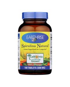 Earthrise Spirulina Natural - 500 mg - 180 Tablets