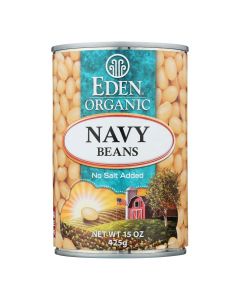 Eden Foods Navy Beans - Organic - Case of 12 - 15 oz.