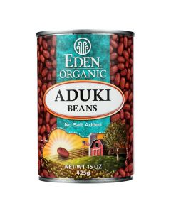Eden Foods Organic Aduki Beans - Case of 12 - 15 oz.