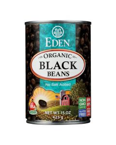 Eden Foods Organic Black Beans - Case of 12 - 15 oz.