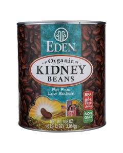 Eden Foods Organic Kidney Beans - Case of 6 - 108 oz.