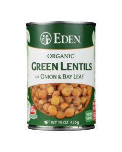 Eden Foods Organic Lentils with Onion and Bay Leaf - Case of 12 - 15 oz.