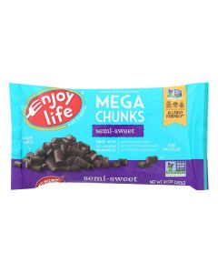 Enjoy Life - Baking Chocolate - Mega Chunks - Semi-Sweet - 10 oz - case of 12