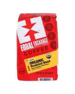Equal Exchange Organic Drip Coffee - Breakfast Blend - Case of 6 - 12 oz.