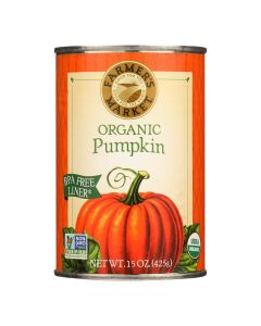 Farmer's Market Organic Pumpkin - Canned - Case of 12 - 15 oz.