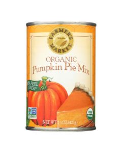 Farmer's Market Organic Pumpkin - Pie Mix - Case of 12 - 15 oz.