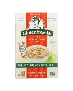 Gluten Freeda Instant Oatmeal - Apple - Case of 8 - 10.5 oz.