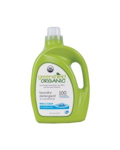 Green Shield Organic Laundry Detergent - Free and Clear - Case of 2 - 100 Fl oz.