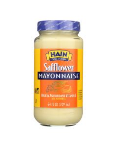 Hain Mayonnaise - Safflower - Case of 12 - 24 oz.
