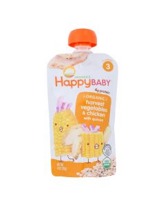 Happy Baby Organic Baby Food Stage 3 Chick Chick - 4 oz - Case of 16