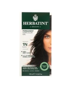 Herbatint Permanent Herbal Haircolour Gel 1N Black - 135 ml