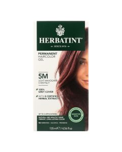 Herbatint Permanent Herbal Haircolour Gel 5M Light Mahogany Chestnut - 135 ml