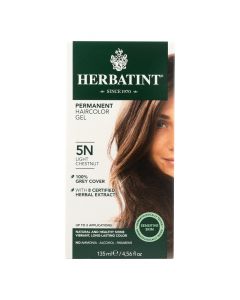 Herbatint Permanent Herbal Haircolour Gel 5N Light Chestnut - 135 ml