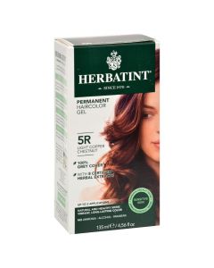 Herbatint Permanent Herbal Haircolour Gel 5R Light Copper Chestnut - 135 ml