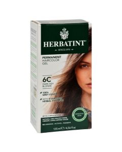 Herbatint Permanent Herbal Haircolour Gel 6C Dark Ash Blonde - 135 ml