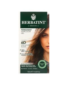 Herbatint Permanent Herbal Haircolour Gel 6D Dark Golden Blonde - 135 ml