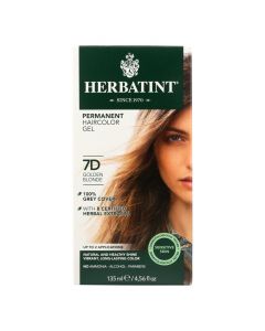 Herbatint Permanent Herbal Haircolour Gel 7D Golden Blonde - 135 ml