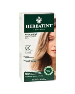 Herbatint Permanent Herbal Haircolour Gel 8C Light Ash Blonde - 135 ml