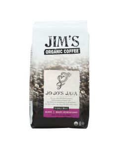 Jim's Organic Coffee - Whole Bean - Jo Jo's Java - Case of 6 - 12 oz.